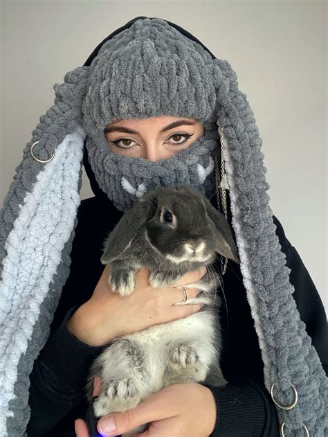 bunny ski mask|ski mask with bunny ears.